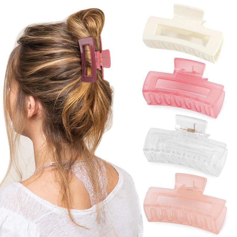 Korean Ins Hair Grab Large Square Hairpin Versatile Shark Clip Headdress Hair Accessories