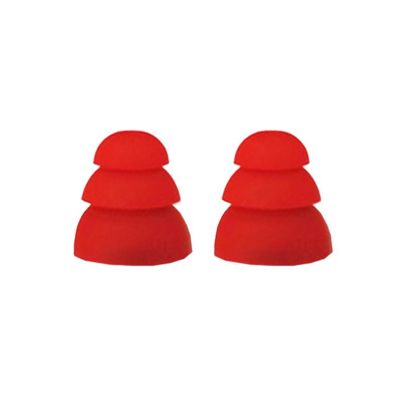 6Pcs Soft Silicone 3-Layer Earbud Tips Replacement In-Ear Earphone Covers Noise Isolating for Study Work Use