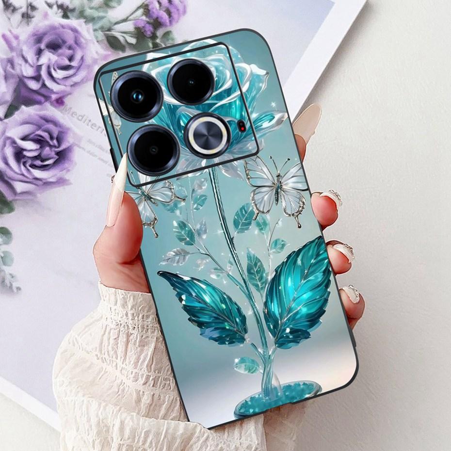Cute Painting Phone Case For Infinix Note 40 40Pro Pro+ Soft Silicone TPU Back Cover For Infinix Note40 Pro Plus Cases Bumpers