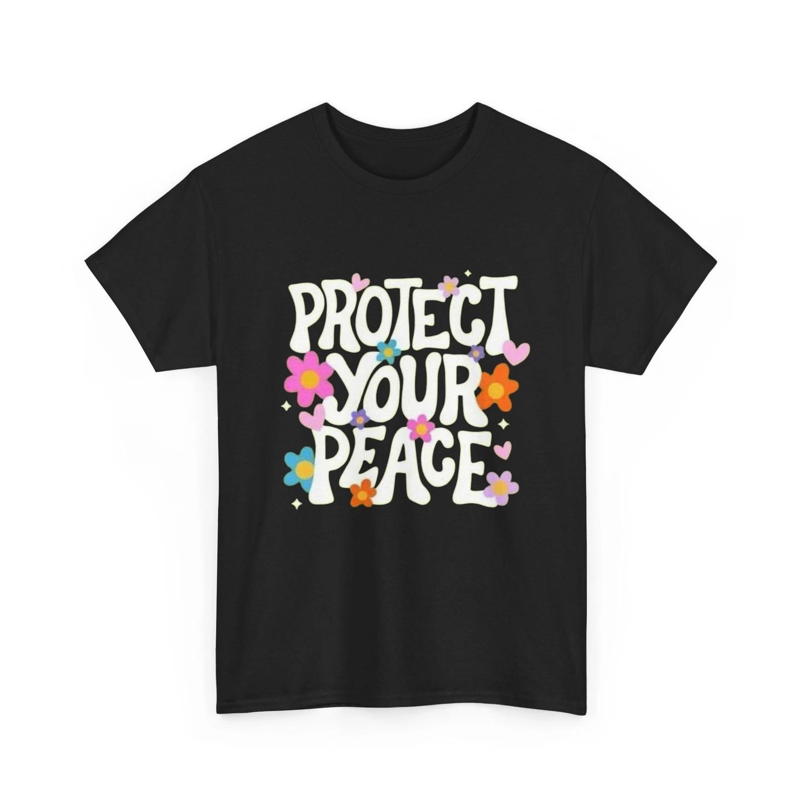 Protect Your Peace Graphic T Shirt Unisex Heavy Cotton Tee S