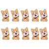 10Pcs Dog Embroidery Iron On Patches Adhesive Embroidery Appliques For Clothing Jackets Bags Hat Decoration and Sewing