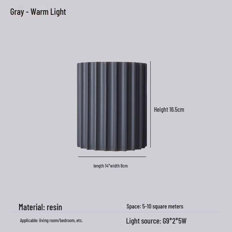 Wabi-Sabi Roman Column Wall Lamp: Perfect for Hallways, Bedsides, Entrances, and Corridors