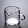Piccola tazza da latte in vetro, tazza da caffè concentrato in vetro, tazza da latte, tazza da caffè a bocca doppia per la condivisione