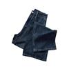 2024 Women’s Plus Size High-Waisted Blue Retro Wide-Leg Jeans