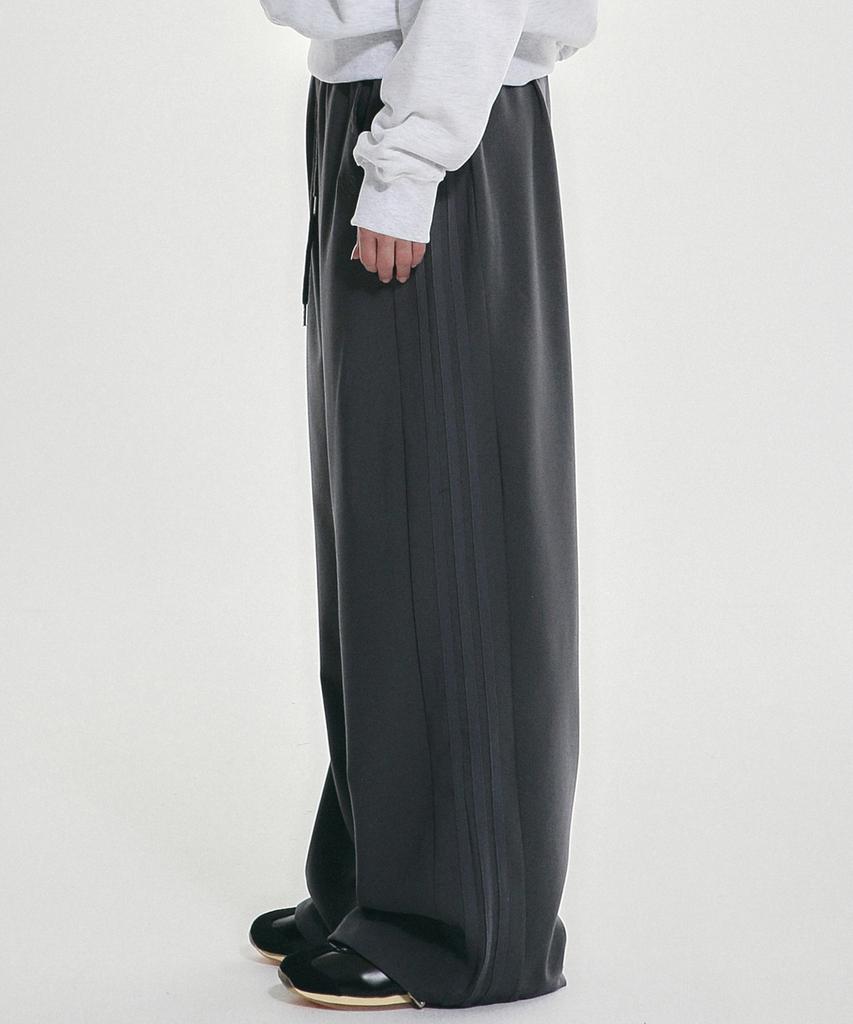 Nigaennikol Side Line String Slacks_Charcoal