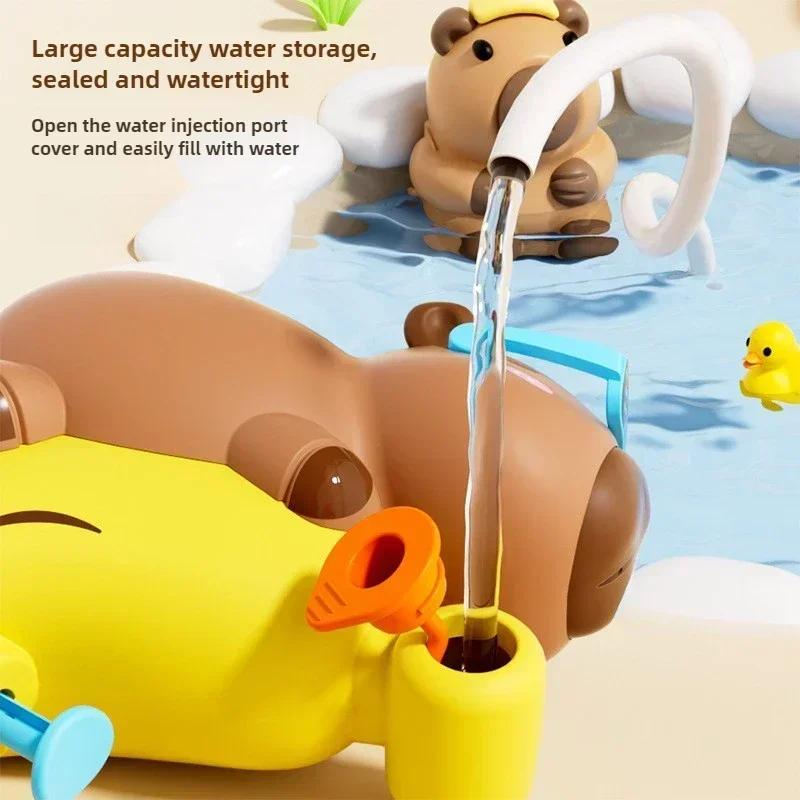 Capibala Water Fight Toy Cartoon Animal Water Fighting Beach Pool Toys Outdoor Summer Long Range Water Spray Toys For Swimming