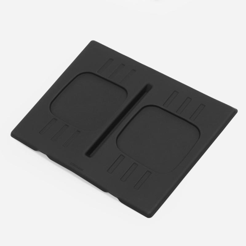 1 Piece For Hyundai Santa Fe 2024 Auto Interior Accessories Wireless Charger Mat Central Armrest Pvc Black Mats