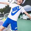 Nike Casual Sports Suit Big Logo Printed Short Sleeve T-Shirt Kids Tops Game-Royal DO2033-480