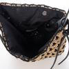 Knit Tote Basket Bag Color-block One-handle