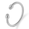 European and American Twisted Wire Gold Opening Bracelet, Brick Bracelet, Cable Wire Rope Bracelet 2026