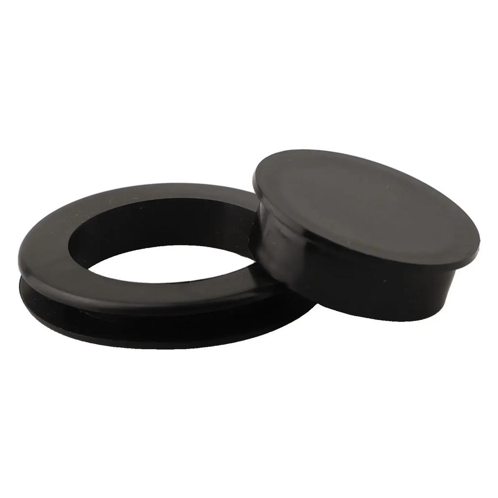 Ringkappen-Set Lochabdeckung Silikon Tischmarkise Zubehör Schwarz Garten Außen Sonnenschirm Regenschirm Terrasse Kunststoff Weich
