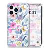 Vitality Flower Transparent Phone Case For iPhone 13 12 11 X XR XS 8 7 6 Pro Max Plus Mini Soft TPU Cover