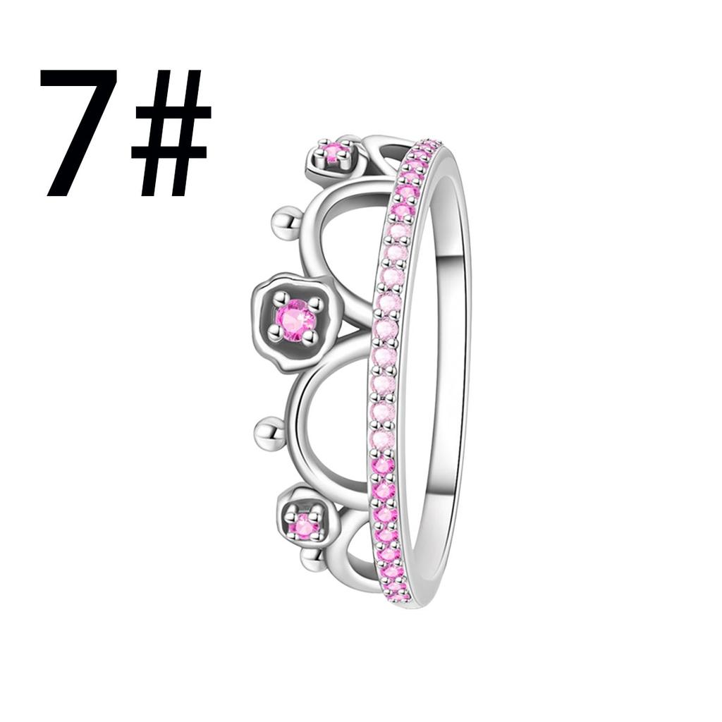 Original Copper Princess Crown Charm Bead Ear Stud Ring Pendant Fit Necklace Bracelet Women Jewelry Diy Gift