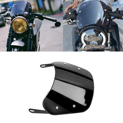 Universal 6.5-9.45 Inch Adjustable Motorcycle Headlight Windscreen Wind Deflector For Harley Honda Yamaha Accessories