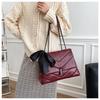 Fashion Large-capacity Rhombus Lattice Bag Autumn and Winter New Shoulder Soft Messenger Large-capacity Women's Bag