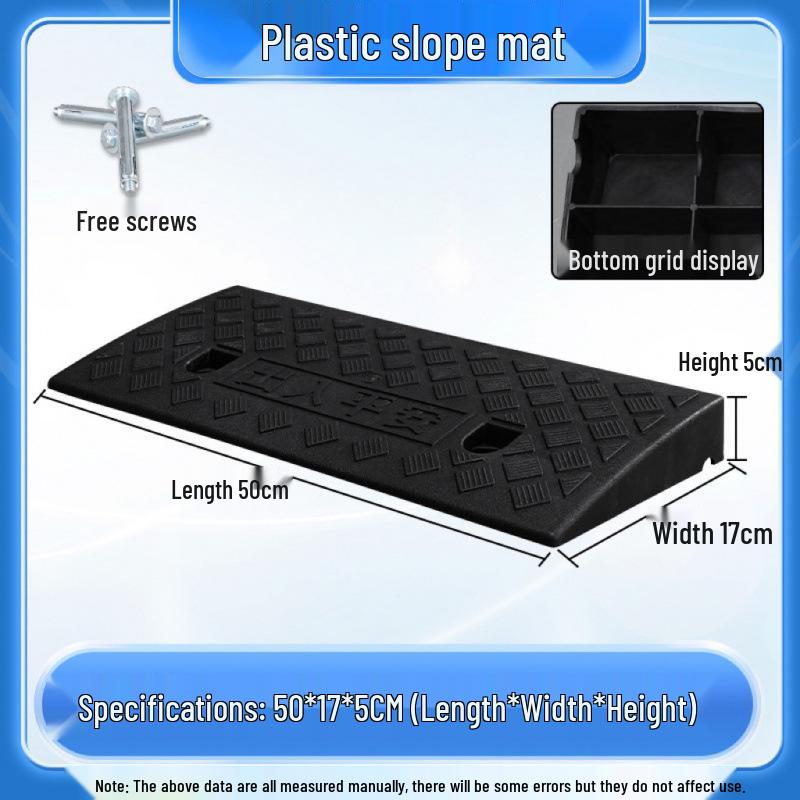 Home Car Step Threshold Mat - Plastic Curb Ramp