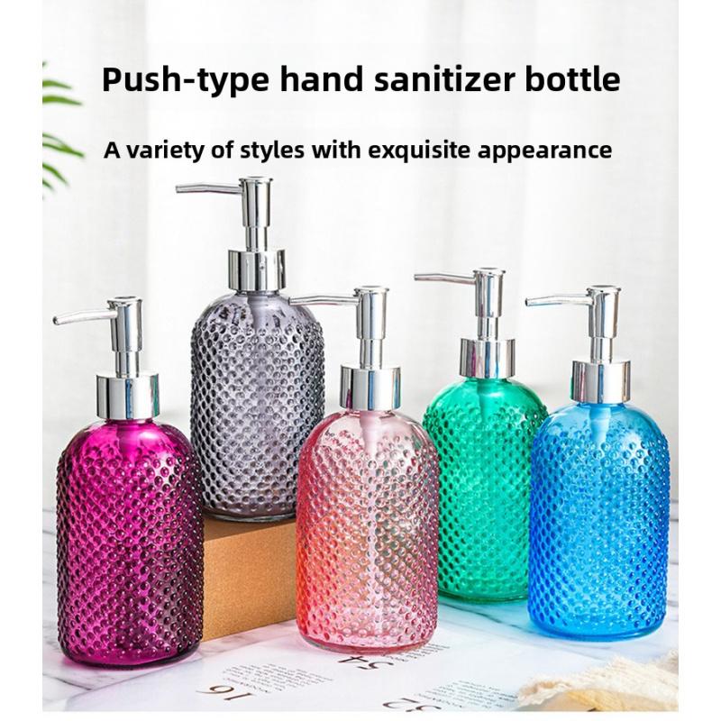 400MLGlass press bottle Portable Travel and Home Use Hand Sanitizer and Lotion Dispensing Bottle Shampoo and shower gel containe