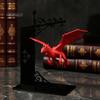Fantasy Decor for Library Magical Floating Dragon Bookshelf Lamp, Warm LED Night Light, Atmospheric Reading Light Nook Decor, Unique Gift Lovers
