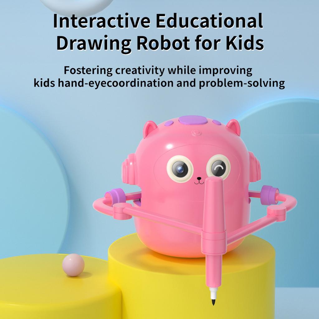 Drawing Robot for Kids Interactive Educational Self Drawing Robot Art Artist Painting Learning  Drawing Robot