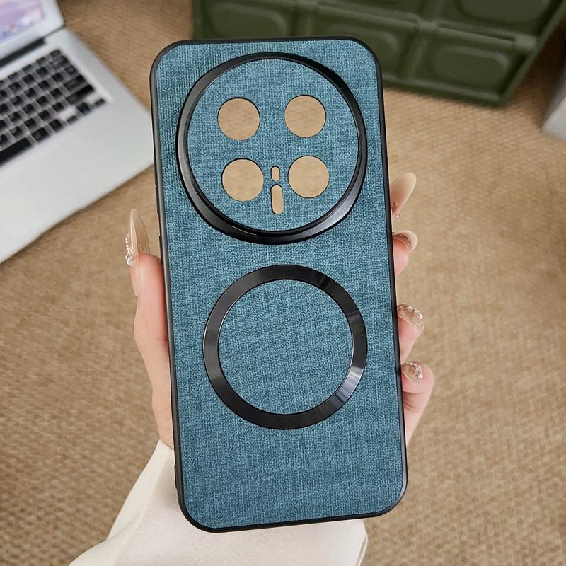 For Honor Magic 8 Pro 8 Case Magnetic TPU +PC Anti-slip Ultra Thin Woven Textile Cloth Pattern Cover For HONOR Magic8