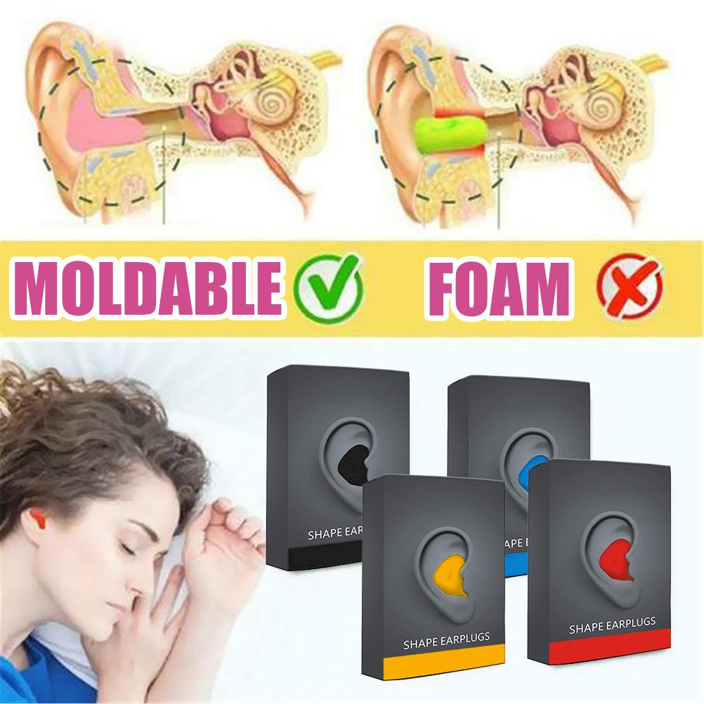 Molded Putty Shaping Earplugs Soundproof Earplugs for Sleeping Noise Reduction Ear Plugs for
