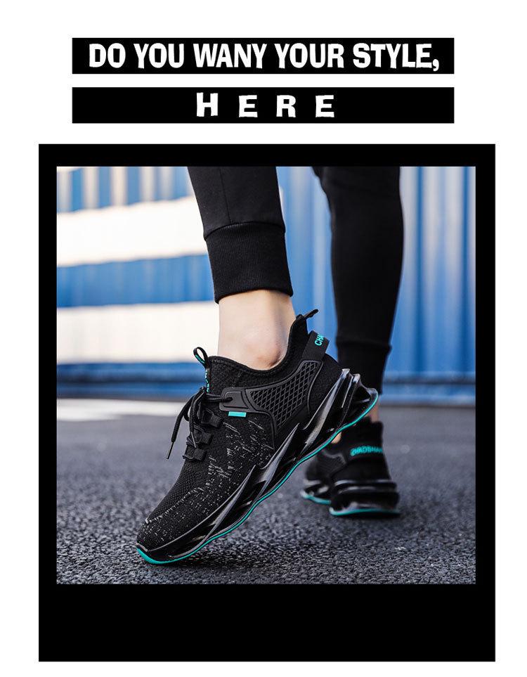 Autumn Men's Breathable Casual Blade Sneakers - Trendy Flying Woven Mesh Design