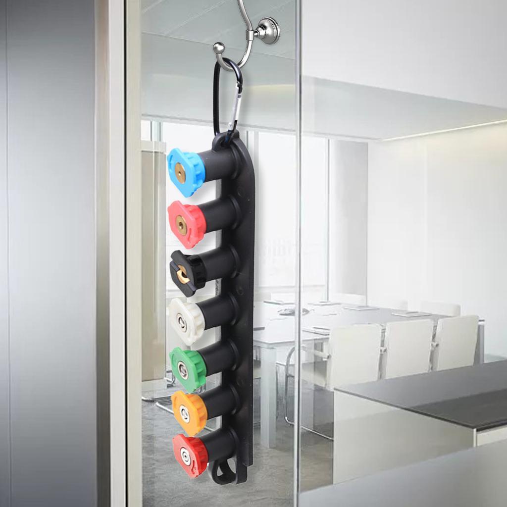 Turbo Nozzle Tips Set with Nozzle Holder 1 4 Inch Quick Connect Garden Hose 5 Nozzles