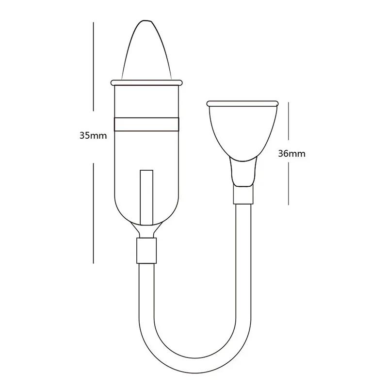 Nasal Aspirator Soft Tip Safe Sucker Newborn Baby Vacuum Suction Sick Toddlers Practical Infant Absorption Nose Cleaner Snot