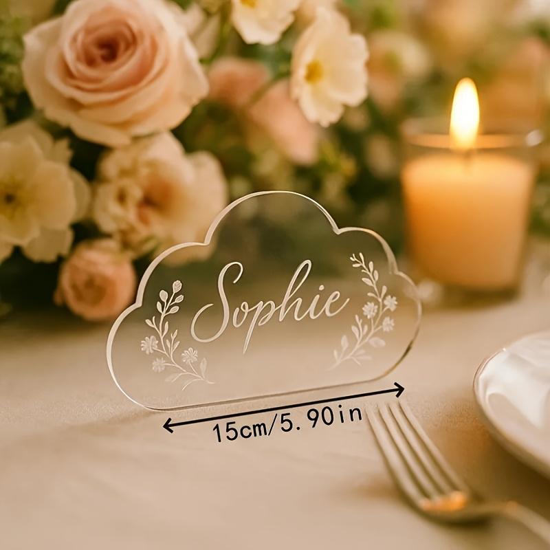 

2D Flat Acrylic Cloud-Shaped Tabletop Decoration , Use No Batteries/Electricity Needed, Unique Indoor/Outdoor Decoration , Multipurpose Traditional 15*12cm