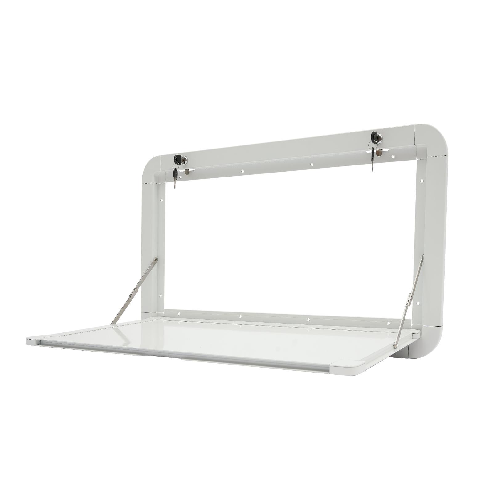 

Стол складной для пикника для автодома, каравана, алюминиевый 800x450 мм, настенный, белый, для караванов, фургонов, автодомов, прицепов для путешествий белый