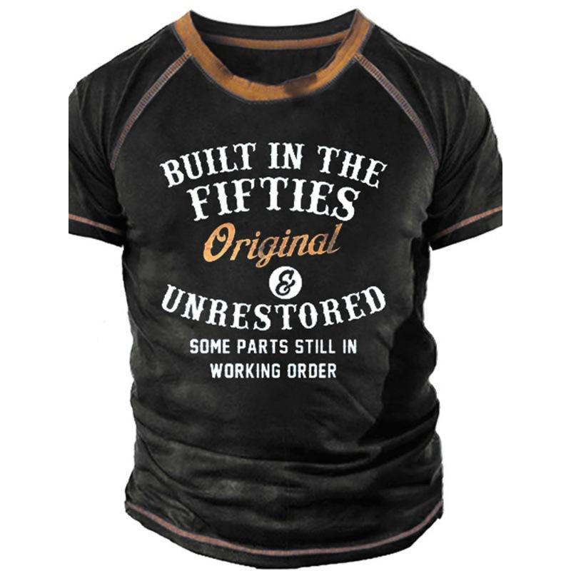 Summer Men's Short Sleeved 3D Digital Printed T-shirt with Street Trendy Patterns