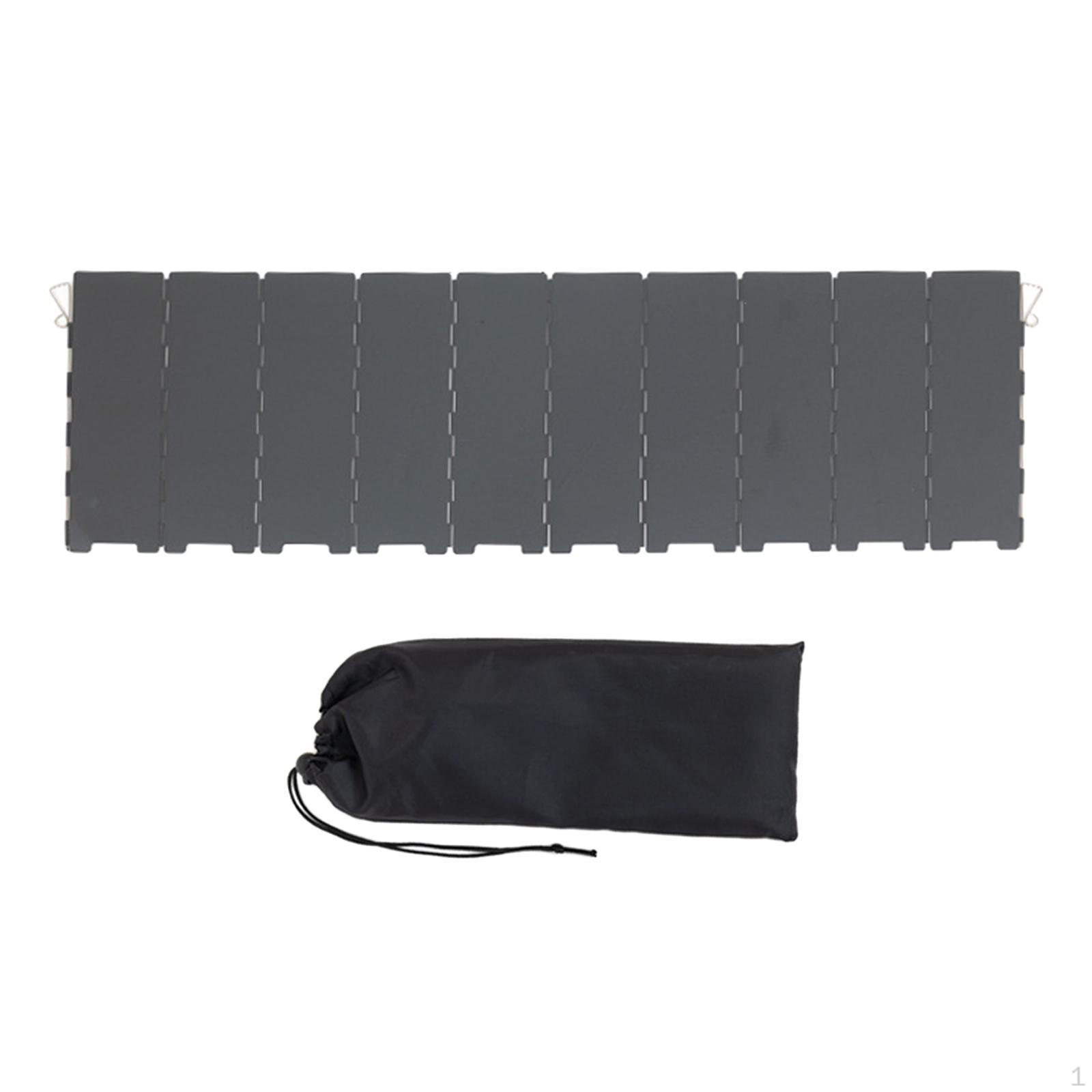 

Ветровое стекло для печи для кемпинга. Складное лобовое стекло. Компактная ветрозащитная печь с 10 пластинами. чёрный