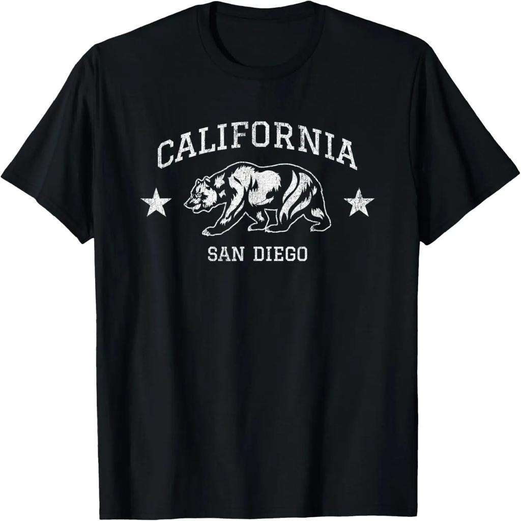 Faded Vintage San Diego California Vacation Ocean T-Shirt