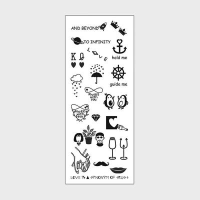 B5 - Love Is a Synonym of Trust - Mini Tattoo Stickers with Unique Design