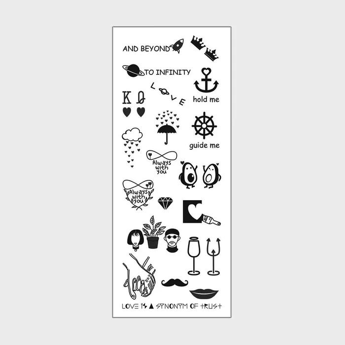 

B5 - love is a synonym of trust - Mini tattoo stickers with unique design