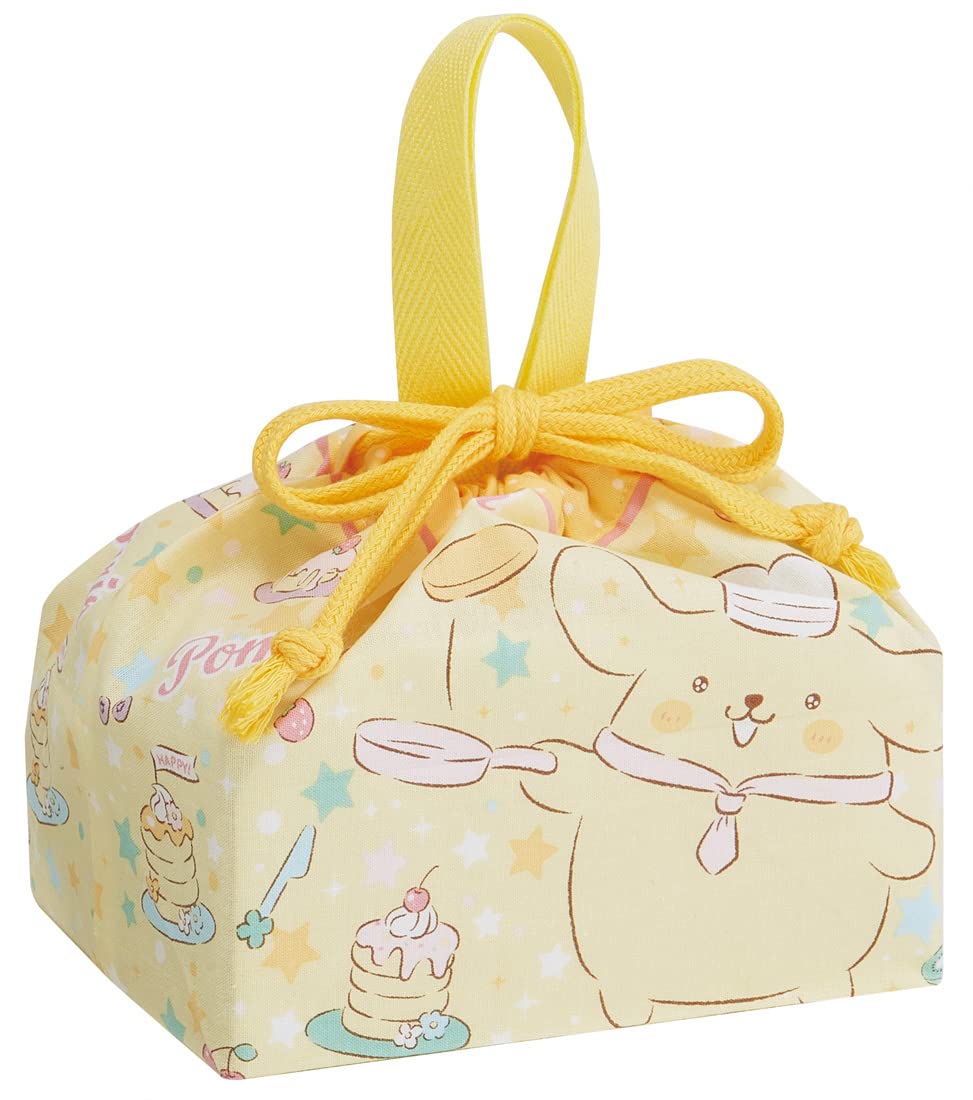 

Skater Lunch Drawstring Bag with Pompompurin Kirakira Made in Children s Gusset, Design, Shop, Girls, Japan, KB7-A