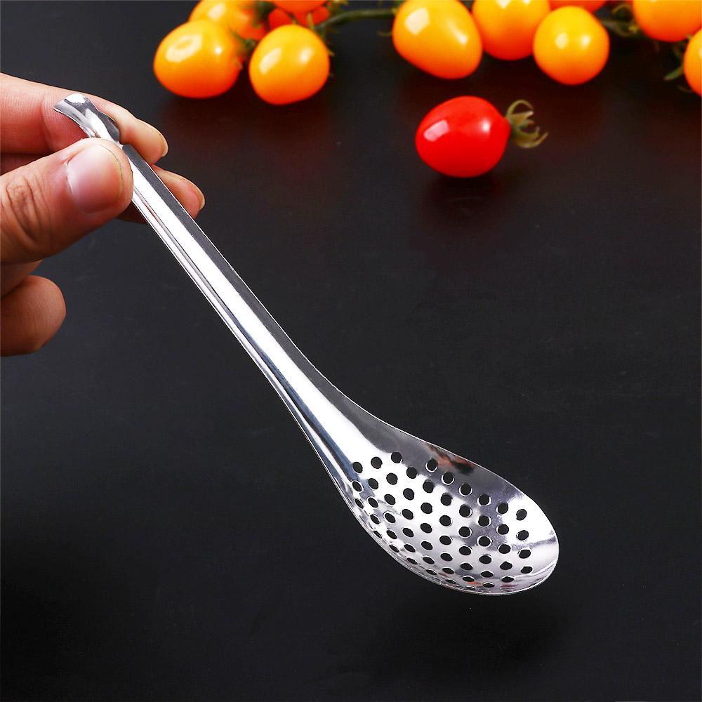 Home 56 Holes Cooking Dinner Colander Caviar Spoon Kitchen Tool Kitchen Gadgets Slotted Spoon