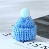 Korean Style Knitted Wool Hat with DIY Pompom Decoration - Mini Christmas Accessory