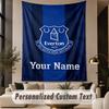 Custom Text Tapestry Everton FC Print Wall Tapestry Indoor Living Room Wall Decor