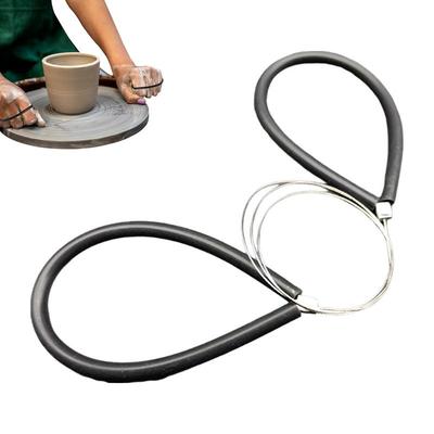 Ceramic Steel Wire Drawing Pottery Tools Mud Cutting Tools Pottery DIY Handmade Clay Sculpture Mud Cutting Line Mud Cutting Tool