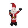 Inflatable Santa Gift Bag Backpack with LED Lights - Christmas Decoration