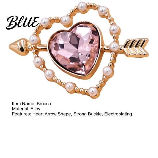 Strong Buckle Brooch Vintage Style Brooch Cupid Heart Arrow Shape