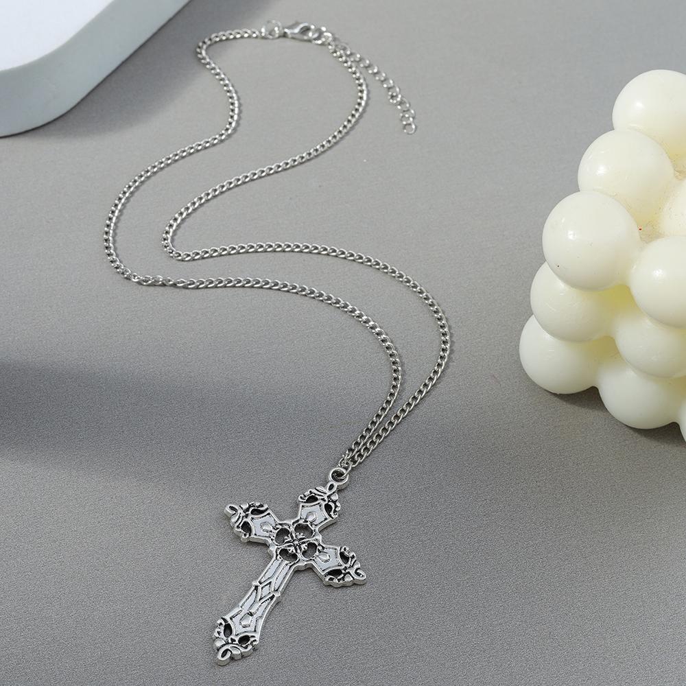 Retro Kreuzanhänger Halsketten für Damen Herren Gothic Steampunk Totenkopf Halskette Kette Hip Hop Schmuck Geschenke
