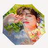 Cha Eun woo Theme Automatic Umbrella, Lightweight & Portable, 8 Rib, Perfect for Outdoor Travel, Birthdays, Christmas, Gifts.