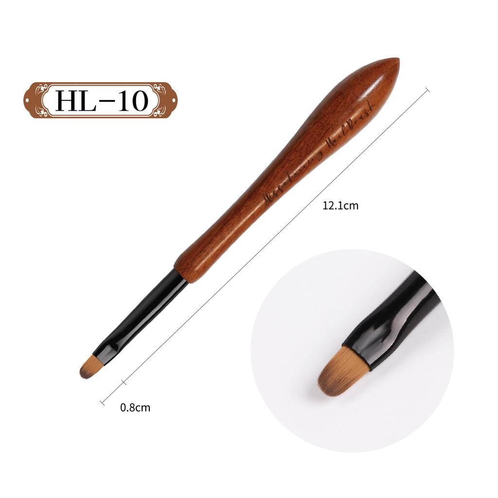 Japanese Manicure Pen Gourd Pen Walnut Sandalwood Rod Pull Line Painting Flower Hook Line Painting Gradual Change Smudge