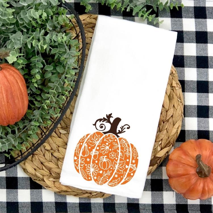 Sturdy Halloweens Kitchen Cloth Checkered Texture Cotton Fabric Blend Absorbent Dish Rag for Holiday Accent