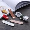 1Pcs Leather Cable Winder Wire Ties Cord Organizer Cable Strap Tie Wrap Cord Management Holder Keeper Earphone Wrap
