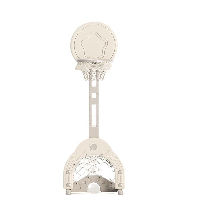 Kinder-Basketballständer, 3-in-1 verstellbarer Basketballrahmen, Fußballtor, Basketballständer-Set für drinnen und draußen