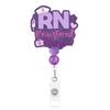 Retractable Structure Nurse Badge Reel Delicate Beaded Craft Beaded Badge Reel  Gift Choice