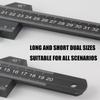 20cm To 50cm Aluminum Alloy 90 Degree Angled Ruler With 45 Degree Positioning For Woodworking And Carpentry Projects